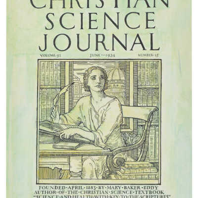Mary Baker Eddy, Christian Science Journal Cover Sketch, 1934