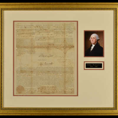 Ship's Passport signed by President George Washington, December 17, 1796