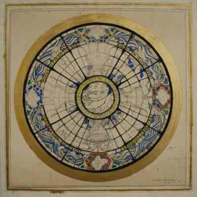 Study for Stained Glass Window "Wisdom"