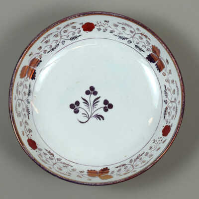 Pink Lustre Saucer