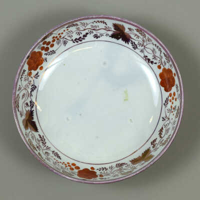 Pink Lustre Saucer