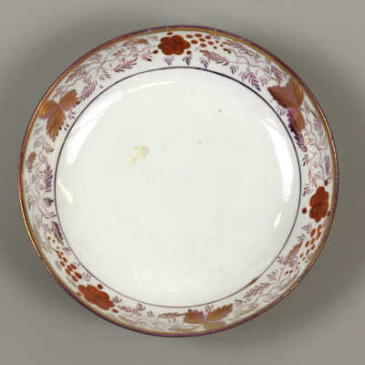 Pink Lustre Saucer