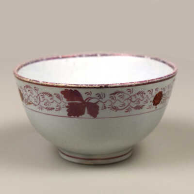 Pink Lustre Service Bowl