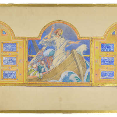 Study for Triptych: Christ and the Sea