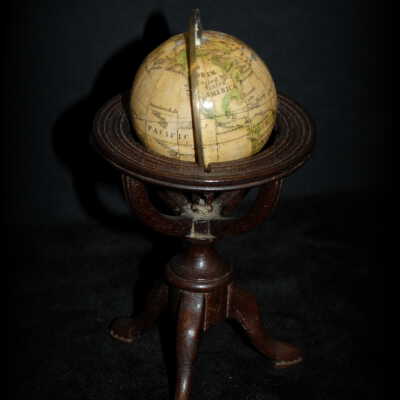 Miniature: globe and stand