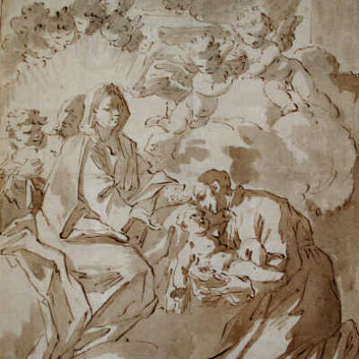 Virgin Presents Child to St. Francis of Assissi