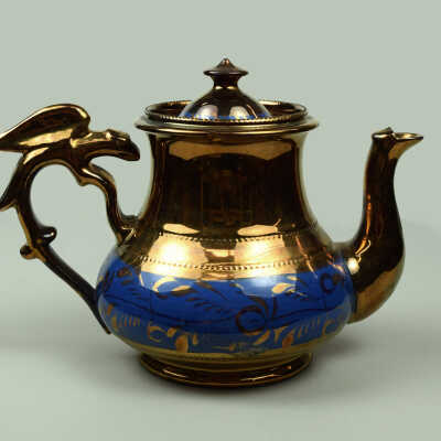 Copper Lustre Teapot