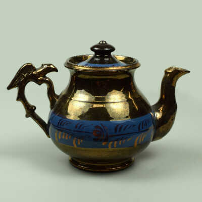 Copper Lustre Teapot