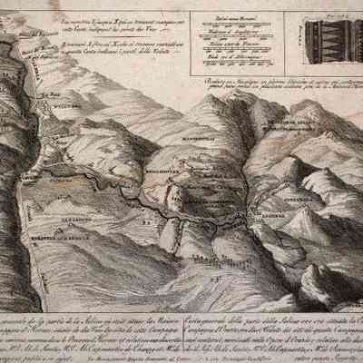 General Map of the Sabine Region Where Horace's Villa was Located