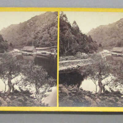 Stereograph: The Boat House, Loch Katrine