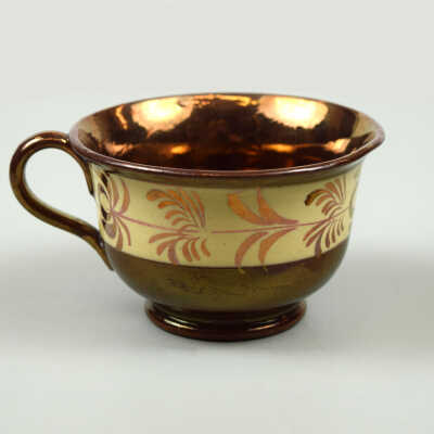 Copper Lustre Coffee Cup