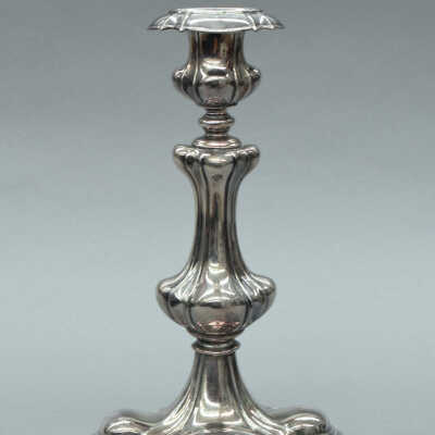 Silver-Plate Candlestick