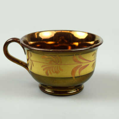 Copper Lustre Coffee Cup
