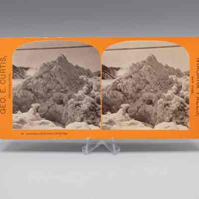 Stereograph: American Fall from Ice Bridge