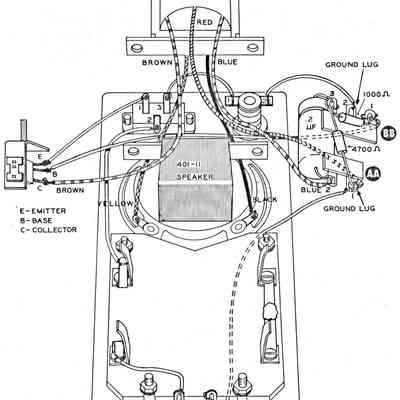 This illustration shows the CO-1 as wired prior to the 1964 changes.