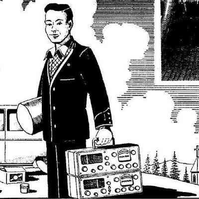 Text for the ad reads, in part, "Please the XYL by working home QST.": Image: QST, Apr 1957