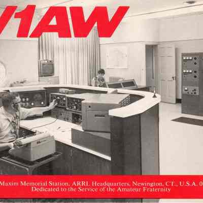 W1AW QSL #2: Dated Oct 9, 1974