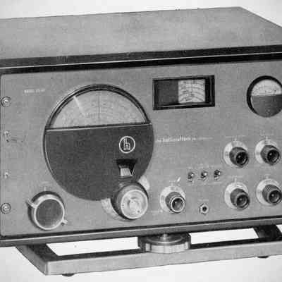 Shown with optional titling base.: Image: Radio Amateur's Handbook, 1948