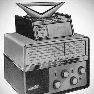 Shown with optional RDF-66 direction finding antenna.: Image: CQ, Jun 1961.