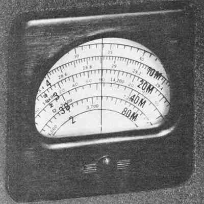SX-24 bandspread dial, which Hallicrafters called "Frequency Meter Tuning": Image: QST, Aug 1939