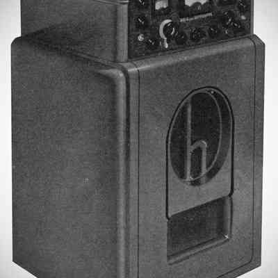 SX-28 wiith optional R-12 speaker system: Image: QST, July, 1940