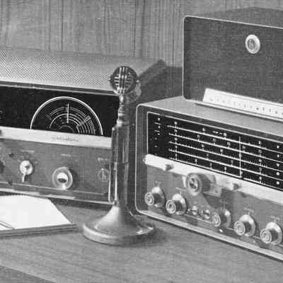 SX-111 (right) with HT-37 transmitter: Image: QST Jan 1960