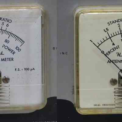 Original meter (left) and corrected meter