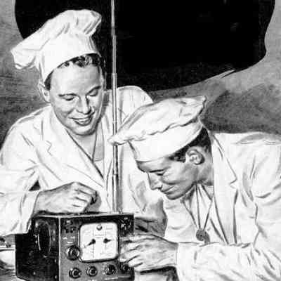 Detail from a Hallicrafters ad. Nov 1941.: Image: Radio magazine, Nov 1941