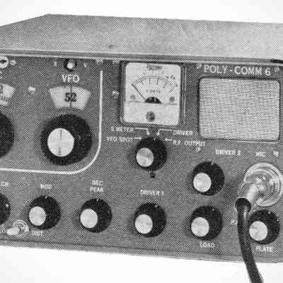 6-CD: Note addition of headphone jack on far right side, toggle switch on the far left, and "local-dist" switch at bottom left.