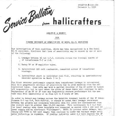 Service bulletin: Via jptronics.org