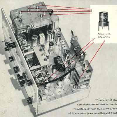 Clegg's Interceptor from an ad for RCA's 6CW4 Nuvistor.: Image: CQ, Oct 1962