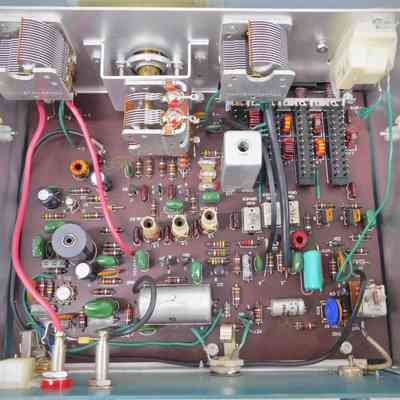 The two connectors at lower left (one with a red collar) are user modifications.: Image: hamandhifi.com