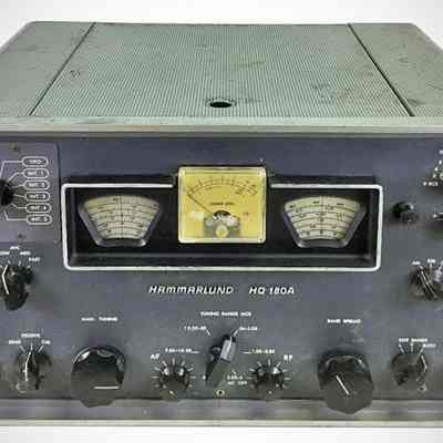 In the HQ-180A the crystal control option (at upper left) makes this is the "AX" model. The same option in the HQ-180 is the "XE" model. In both cases, the crystal option precludes the use of the clock.