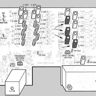 Pictorial A - Location of optionl Band Pack parts, show at arrows