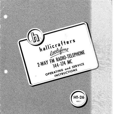 Hallicrafters HT-26