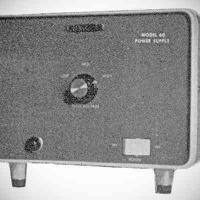 Optional model 60 power supply.: Image: QST, Jul 1960