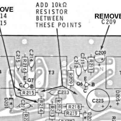 Figure 1 - showing parts used in factory modification
