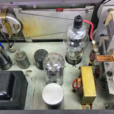 At upper left, jeweled indicator light has been replaced with a meter. See text.: Image: schulmanauction.com
