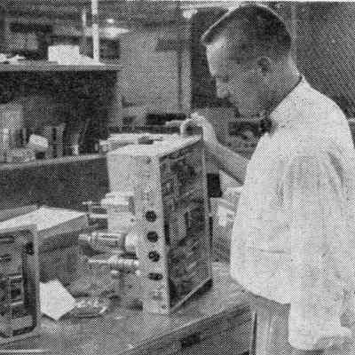 Vernon Chambers, W1JEQ (SK): Image: From CQ magazine, Dec 1956