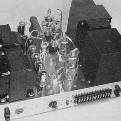 Power supply and modulator chassis.: Image: QST, Jul 1957