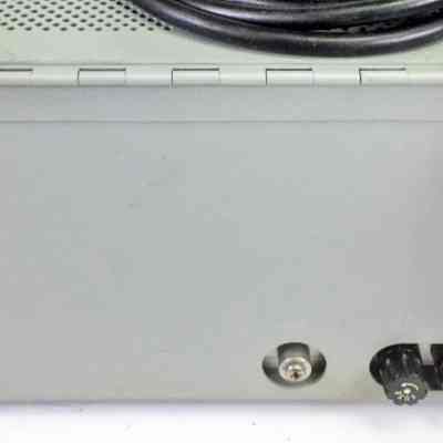 Rear panel connections at left (from top): antenna relay, RF input, ALC, and antenna..: Image: schulmanauction.com