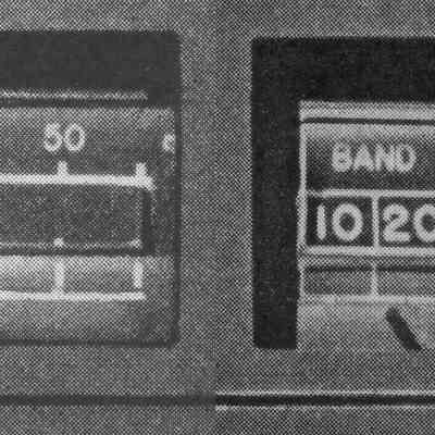 SX-23 S-meter (left), and band indicator: Image: QST, Mar 1939