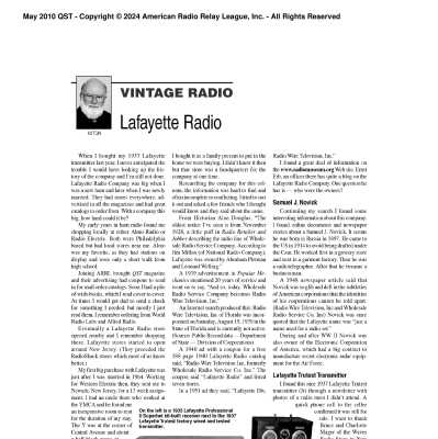 Via ARRL archive