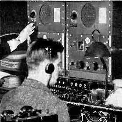A bank of SP-200s in use at the New York Harold Tribune, cr. 1941.: Image: Radio magazine, May 1941