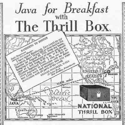 Figure 1: Detail from National's ad in the January 1929 issue of Radio News. Note date referrenced in the customer's letter.