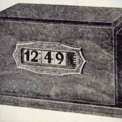 Unknown Pennwood clock type, perhaps the very first model. Image from N. Shure Company (Chicago) "Shure Winner" catalog number 123 (1934).
