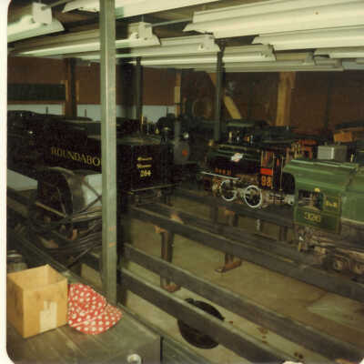 Stanely Wells Collection of Donnelly's Trains at his farm