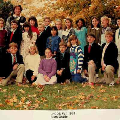 Lake Forest Country Day School 6th Grade 1989