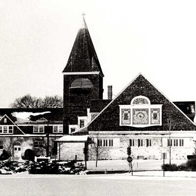 First Presbyterian Church in winter