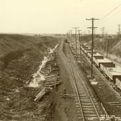 West view from Green Bay Road